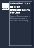 Cover: Neuere Unternehmenstheorie - Springer Gabler