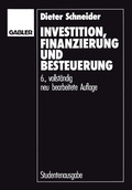 Cover: Investition, Finanzierung und Besteuerung - Springer Gabler