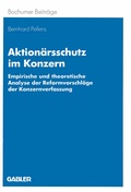 Cover: Aktion&auml;rsschutz im Konzern - Springer Gabler