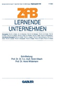 Cover: Lernende Unternehmen - Springer Gabler