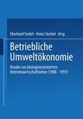Cover: Betriebliche Umwelt&ouml;konomie - Springer Gabler