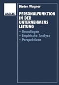 Cover: Personalfunktion in der Unternehmensleitung - Springer Gabler