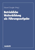 Cover: Betriebliche Weiterbildung als F&uuml;hrungsaufgabe - Springer Gabler