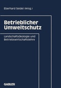 Cover: Betrieblicher Umweltschutz - Springer Gabler