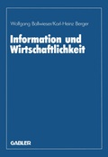 Cover: Information und Wirtschaftlichkeit - Springer Gabler