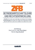 Cover: Betriebswirtschaftslehre und Rechtsentwicklung - Springer Gabler