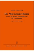 Cover: Die Abgrenzungsrechnung - Springer Gabler