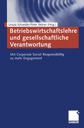 Cover: Betriebswirtschaftslehre und gesellschaftliche Verantwortung - Springer Gabler