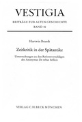 Cover: Zeitkritik in der Sp&auml;tantike - C.H.BECK