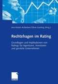 Cover: Rechtsfragen im Rating - Springer Gabler