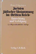 Cover: Juristen j&uuml;discher Abstammung im 'Dritten Reich' - C.H.BECK