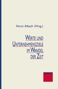 Cover: Werte und Unternehmensziele im Wandel der Zeit - Springer Gabler
