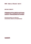 Cover: Fremdkapitalbeschaffung durch Finanzinnovationen - Springer Gabler