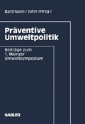 Cover: Pr&auml;ventive Umweltpolitik - Springer Gabler
