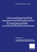 Cover: Umweltgerechte Energiepolitik - Springer Gabler