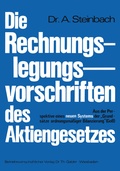 Abbildung von: Die Rechnungslegungsvorschriften des Aktiengesetzes 1965 - Springer Gabler