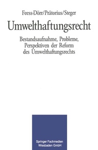 Abbildung von: Umwelthaftungsrecht - Springer Gabler