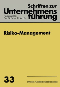 Enlarge image Cover: Risiko-Management - Springer Gabler