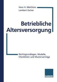 Abbildung von: Betriebliche Altersversorgung - Springer Gabler