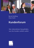 Cover: Kundenforum - Springer Gabler