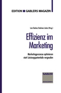 Cover: Effizienz im Marketing - Springer Gabler