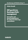 Cover: EDV-gest&uuml;tztes Rentenportfoliomanagement - Springer Gabler