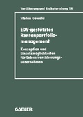 Cover: EDV-gest&uuml;tztes Rentenportfoliomanagement - Springer Gabler