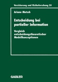 Cover: Entscheidung bei partieller Information - Springer Gabler