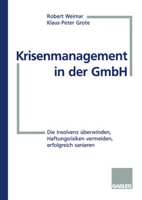 Abbildung von: Krisenmanagement in der GmbH - Springer Gabler