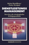 Cover: Dienstleistungsmanagement - Springer Gabler