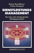 Cover: Dienstleistungsmanagement - Springer Gabler