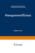 Cover: Managementeffizienz - Springer Gabler