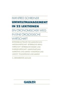 Cover: Umweltmanagement in 22 Lektionen - Springer Gabler