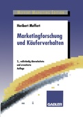 Cover: Marketingforschung und K&auml;uferverhalten - Springer Gabler