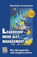 Cover: Leadership - mehr als Management - Springer Gabler