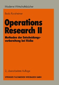 Enlarge image Cover: Operations Research II - Springer Gabler