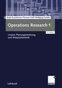 Enlarge image Cover: Operations Research 1 - Springer Gabler