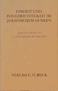 Cover: Einheit und Folgerichtigkeit im juristischen Denken - C.H.BECK