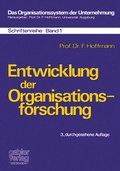 Cover: Entwicklung der Organisationsforschung - Springer Gabler