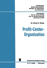 Enlarge image Cover: Profit-Center-Organisation - Springer Gabler