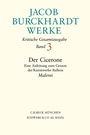 Bild: Jacob Burckhardt Werke Bd. 3: Der Cicerone - C.H.BECK