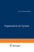 Cover: Organisation als System - Springer Gabler
