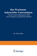 Cover: Das Wachstum industrieller Unternehmen - Springer Gabler