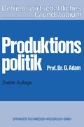 Cover: Produktionspolitik - Springer Gabler