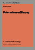 Cover: Unternehmensf&uuml;hrung - Springer Gabler