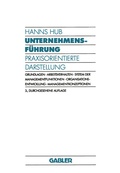 Cover: Unternehmensf&uuml;hrung - Springer Gabler