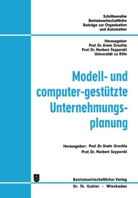 Enlarge image Cover: Modell- und computer-gestützte Unternehmungsplanung - Springer Gabler