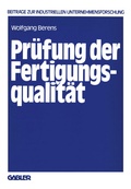 Cover: Pr&uuml;fung der Fertigungsqualit&auml;t - Springer Gabler