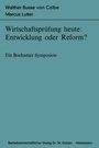 Cover: Wirtschaftsprüfung heute: Entwicklung oder Reform? - Springer Gabler