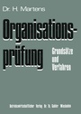 Cover: Organisationsprüfung - Springer Gabler